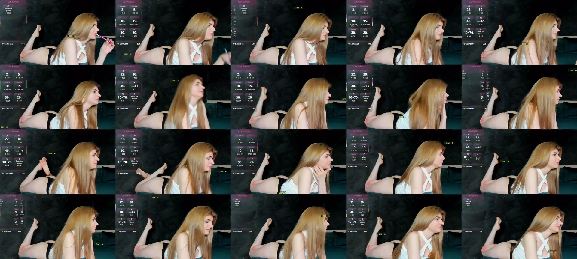 CelineMayersX photo contact sheet