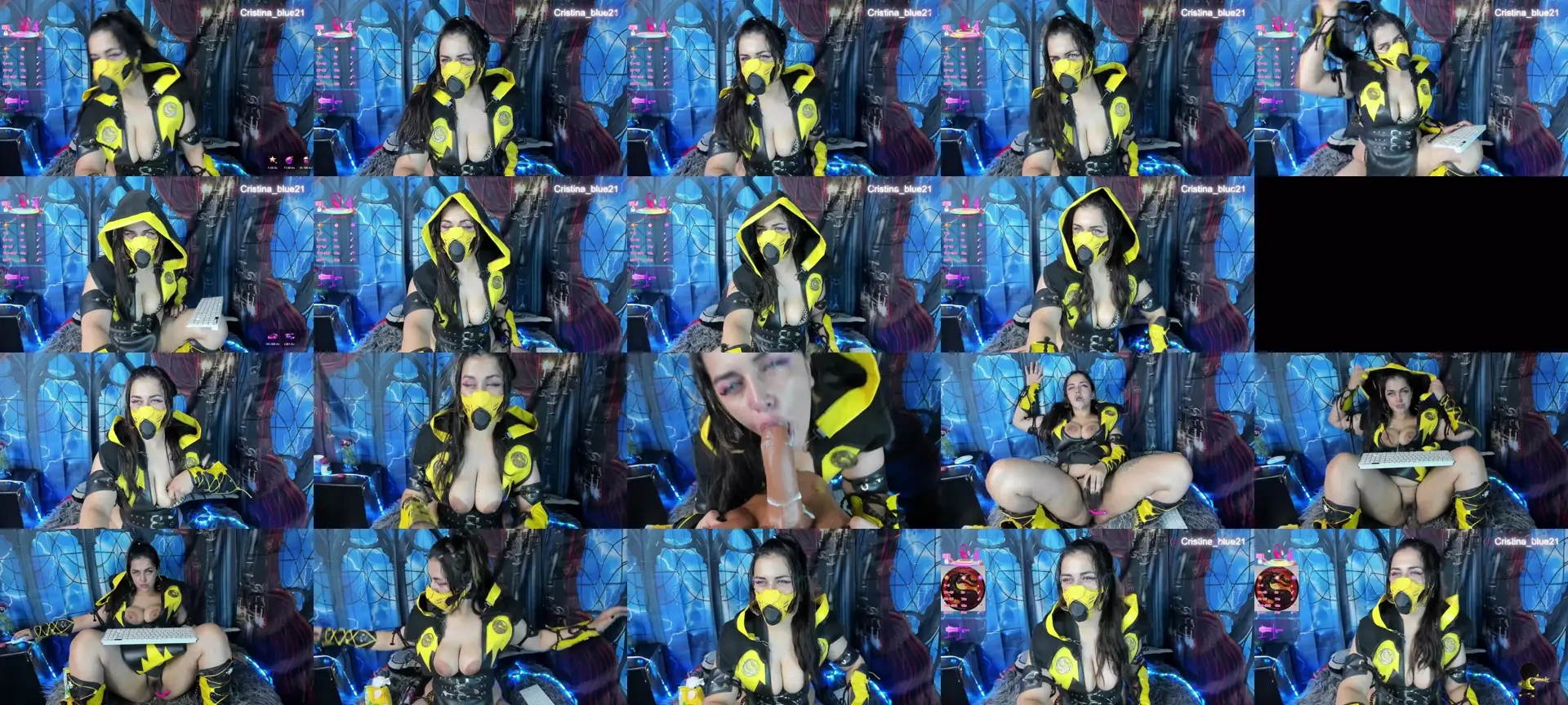 Cristin_blue photo contact sheet