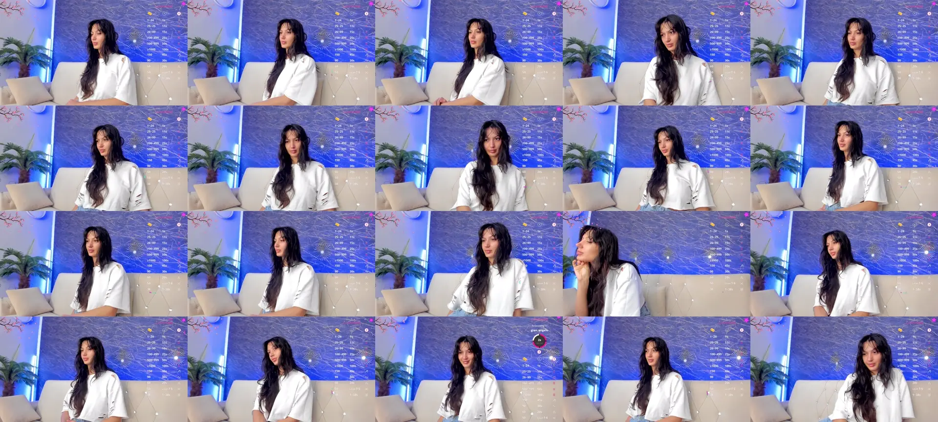 Emmanuelle photo contact sheet