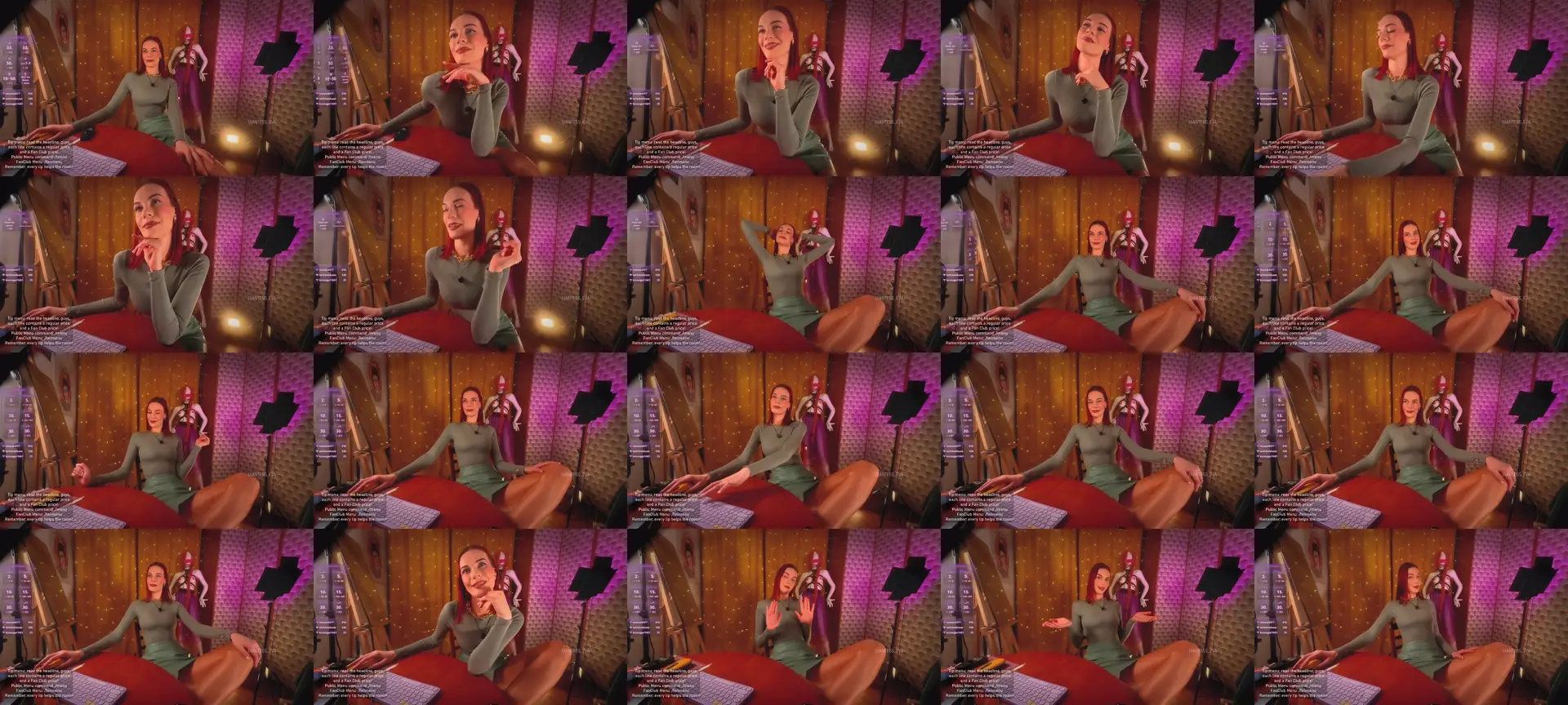 Giantess_Eva photo contact sheet