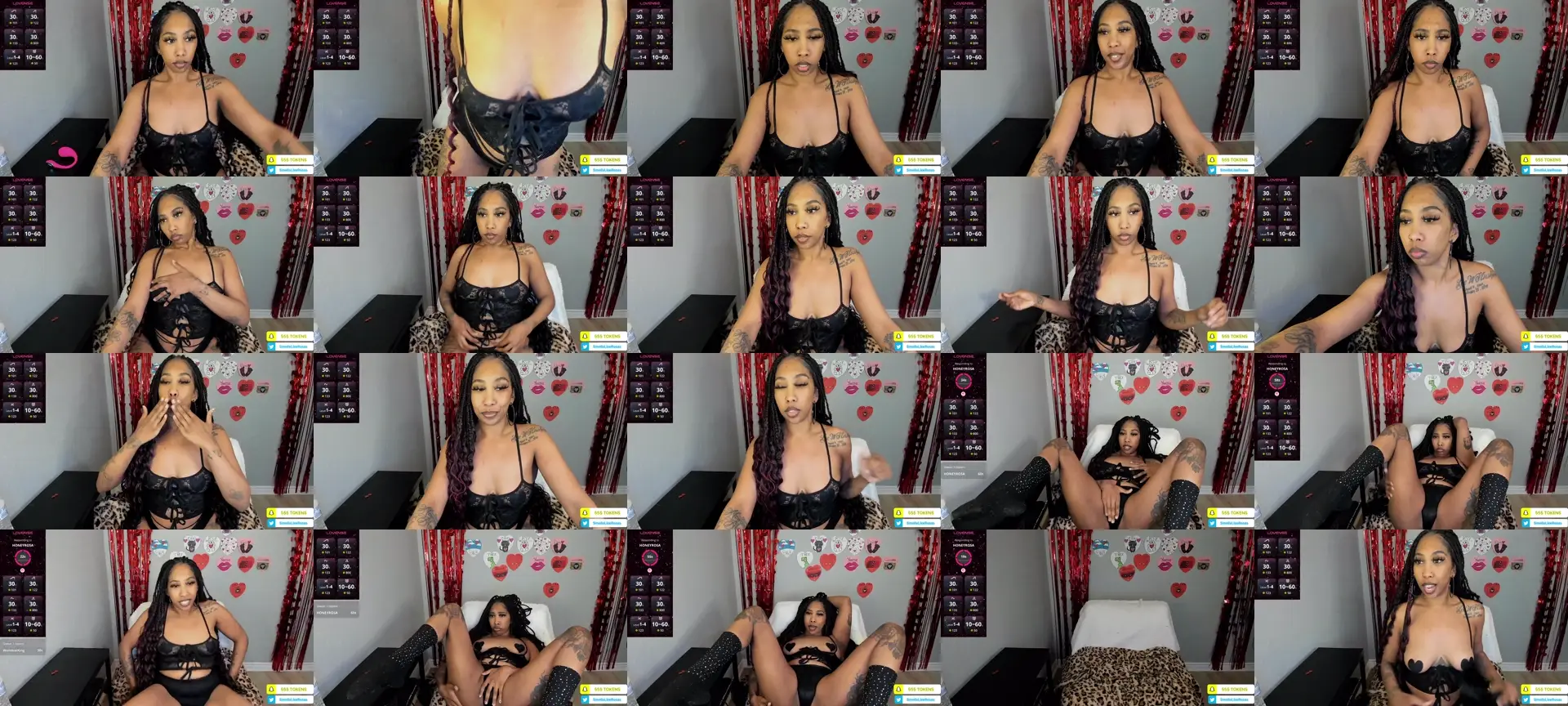 HoneyRosa photo contact sheet