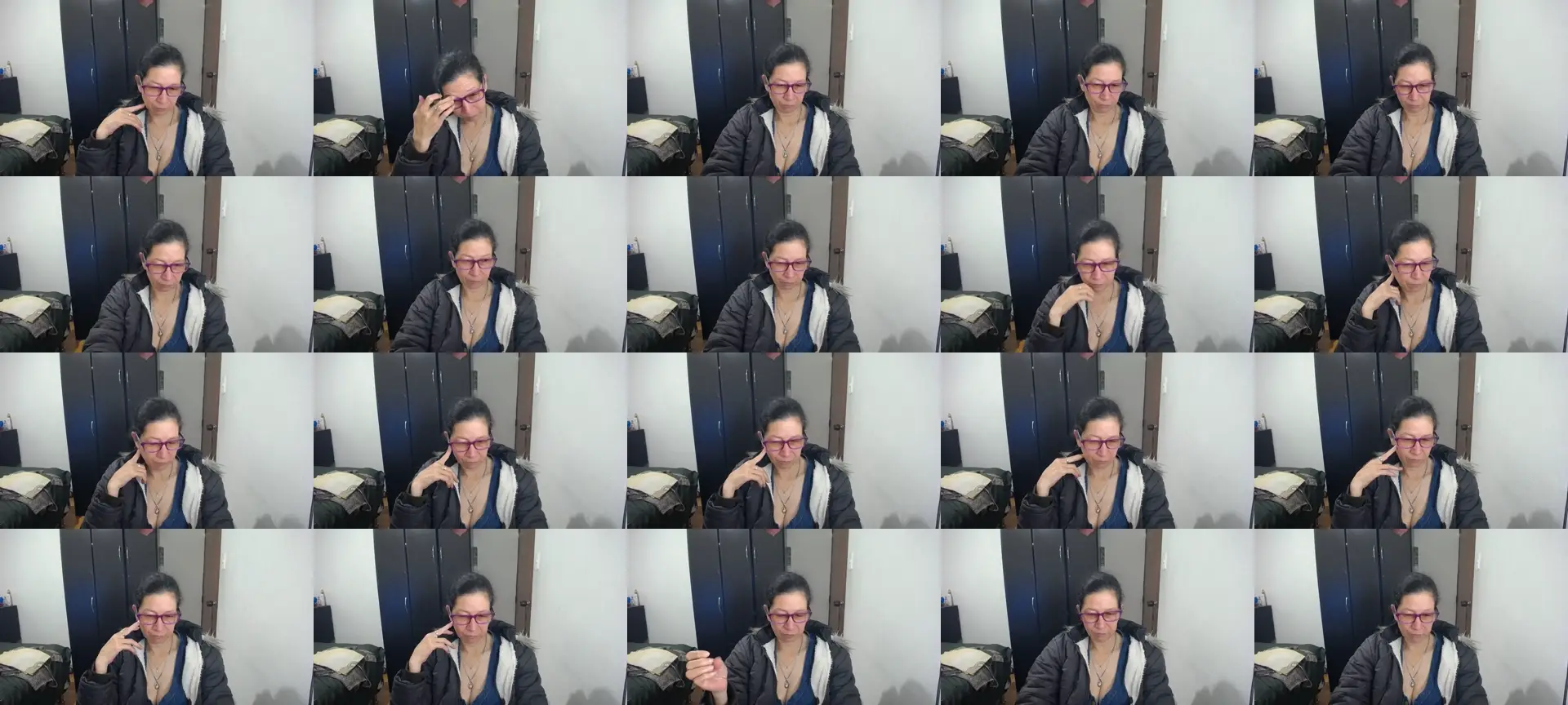 Latin__mature photo contact sheet