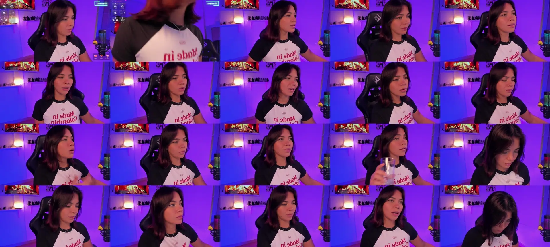 MiaVelour photo contact sheet