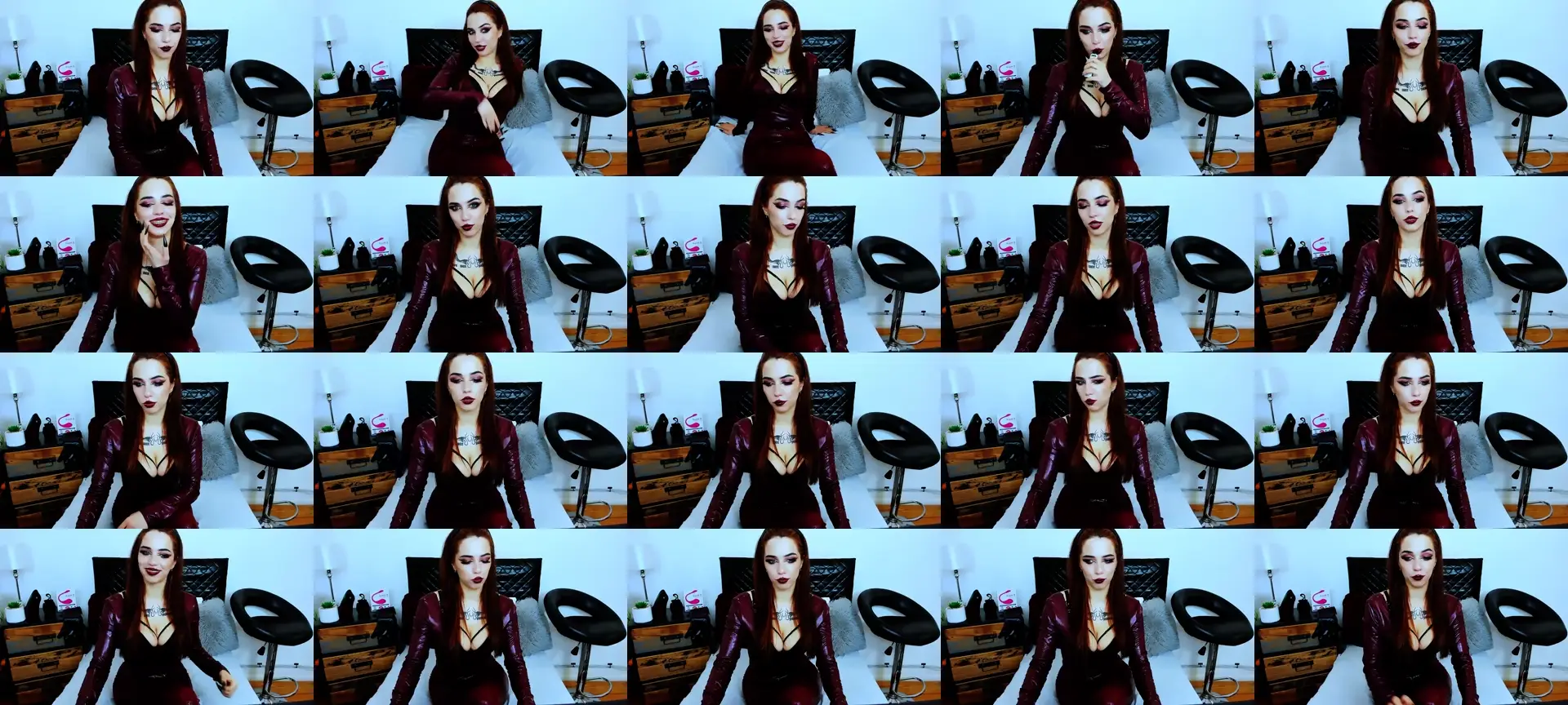 PollyFlirt photo contact sheet
