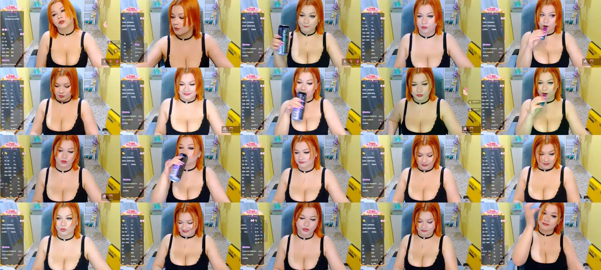 RedheadChilli photo contact sheet