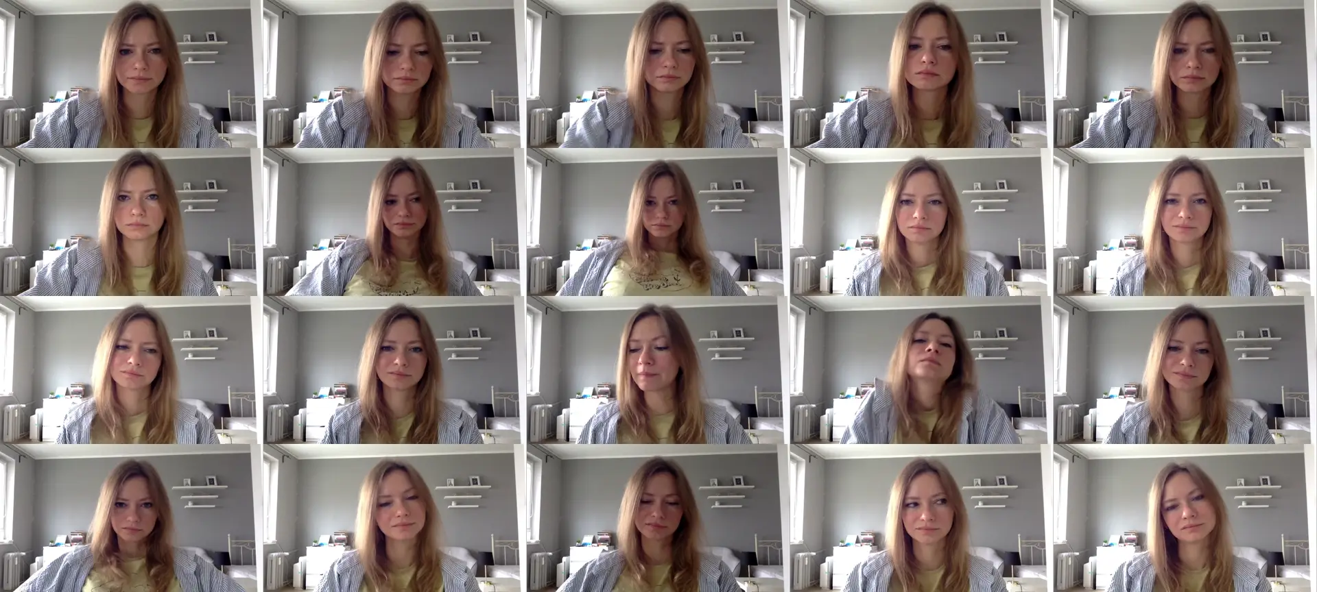 SweetMillie photo contact sheet