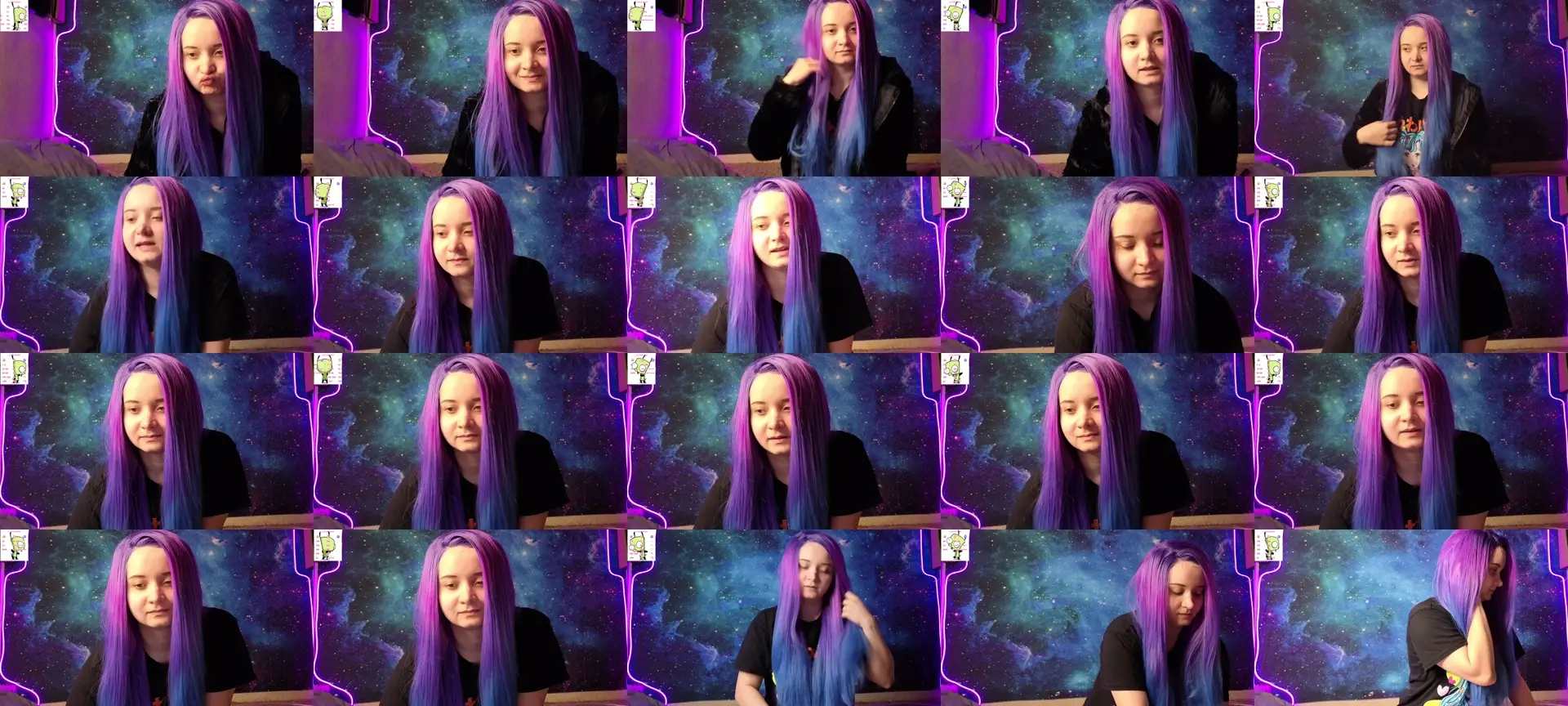 Trixiedoescam photo contact sheet