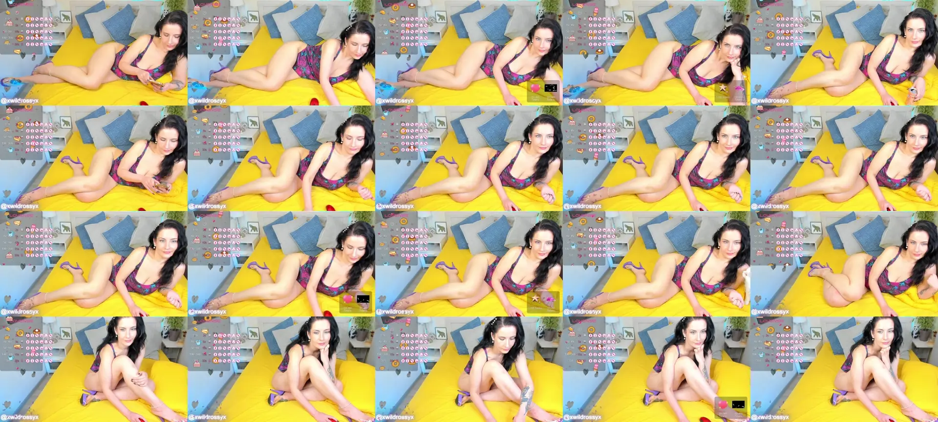 XWildRossyX photo contact sheet