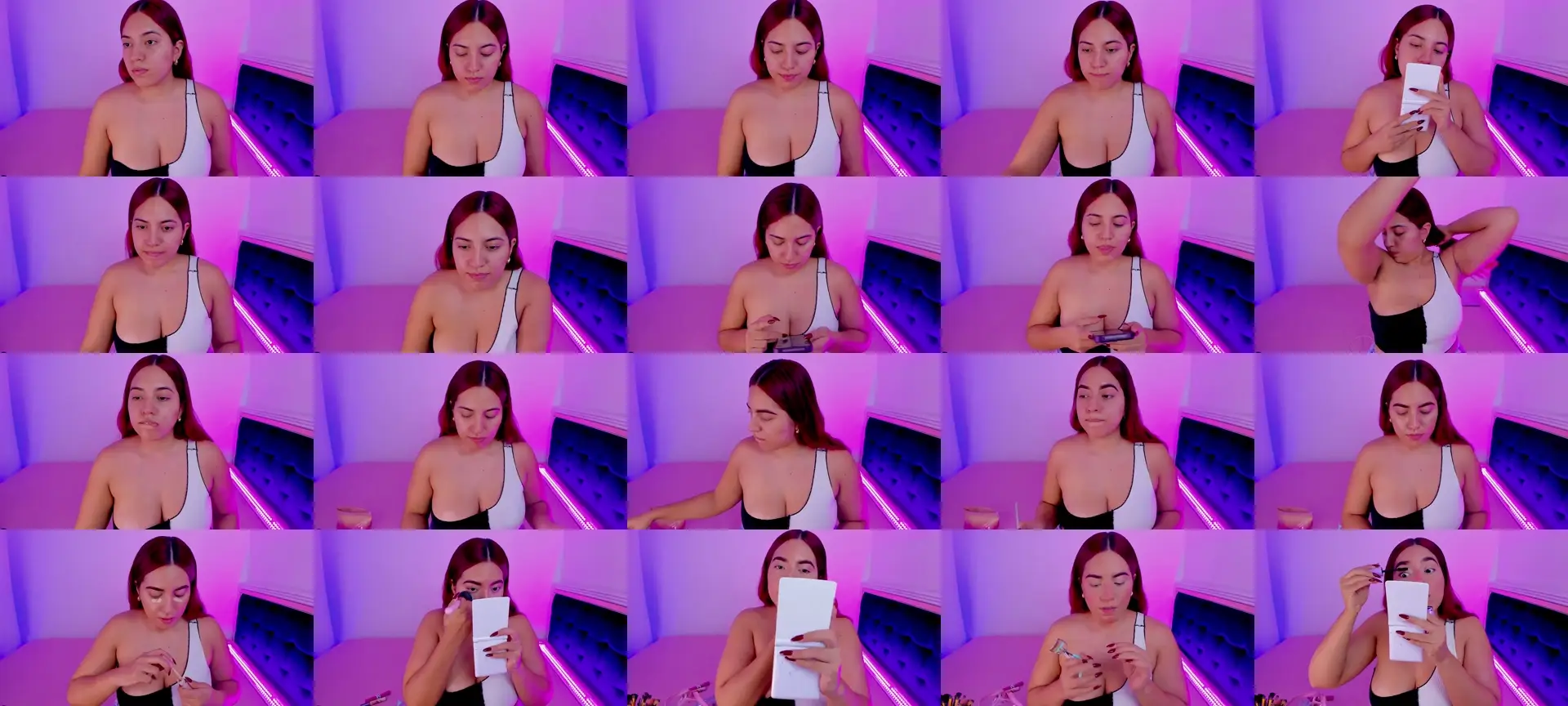 Angelica__Red photo contact sheet