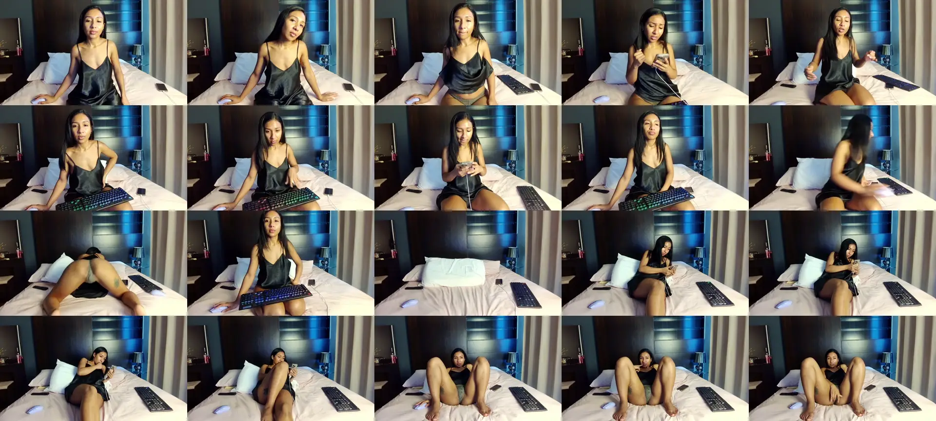 Bl4ckdoll photo contact sheet