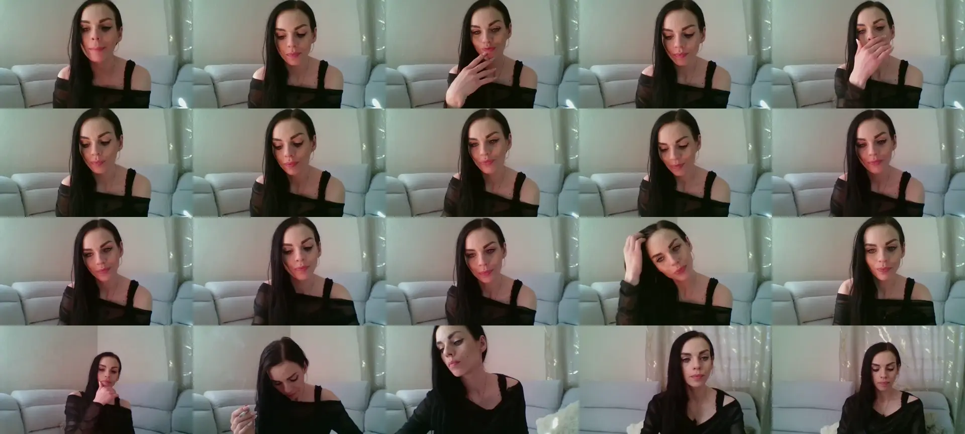 CassieKissy photo contact sheet