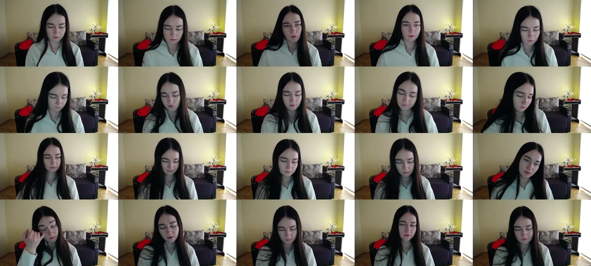 Gabriellafire photo contact sheet