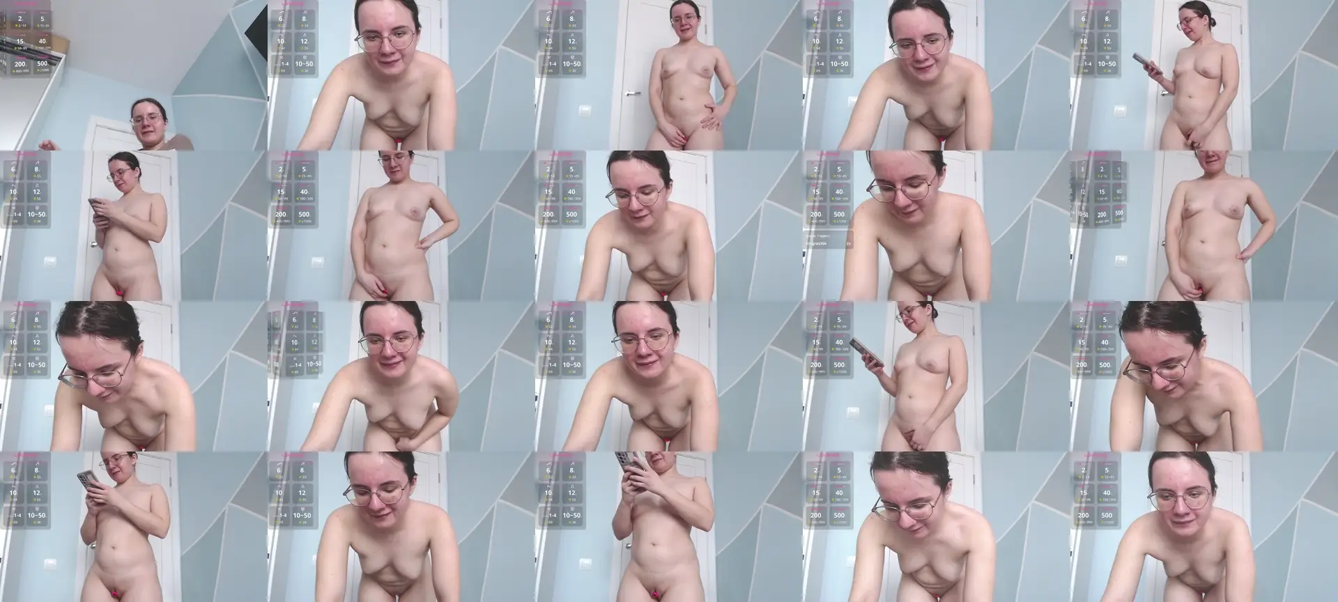 GirlGrace photo contact sheet