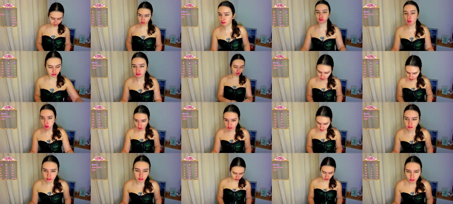 GlamGoddessa photo contact sheet