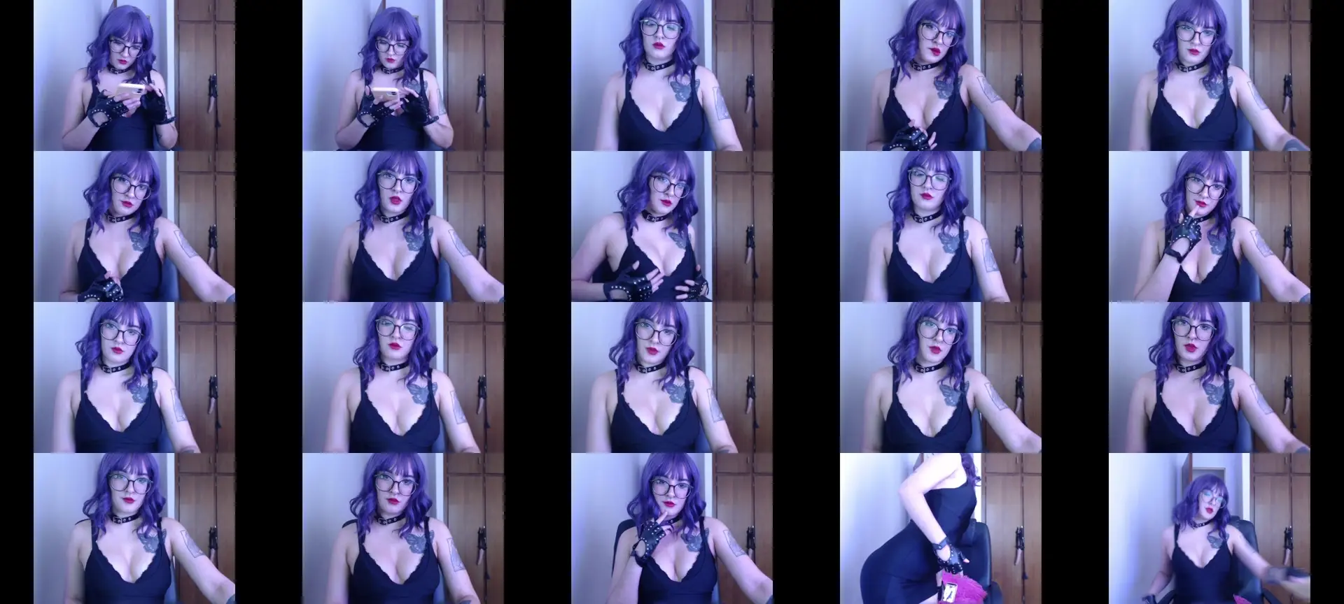 GodessNami photo contact sheet