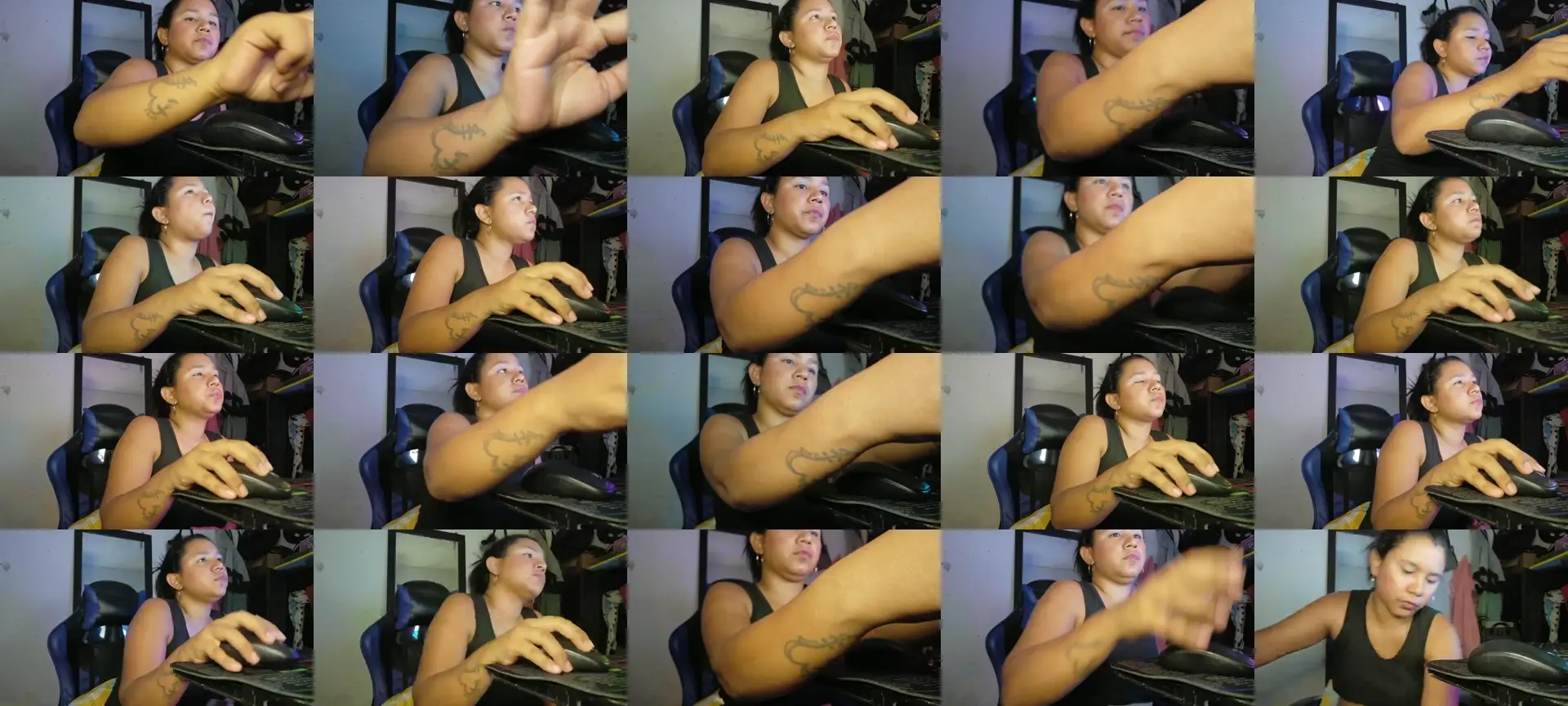 Hairygirl83 photo contact sheet