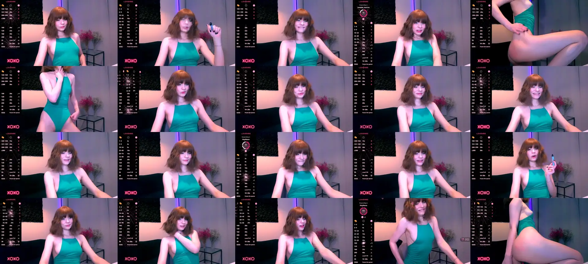 HinataHot photo contact sheet