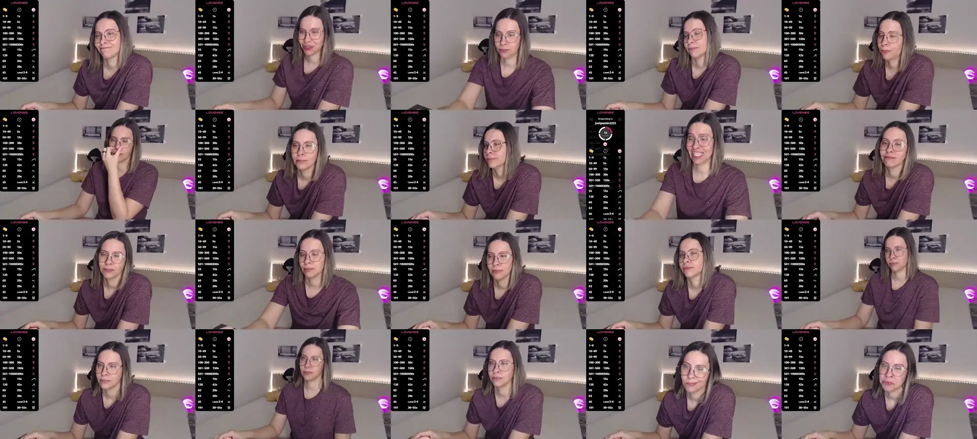 JustMeXY7 photo contact sheet