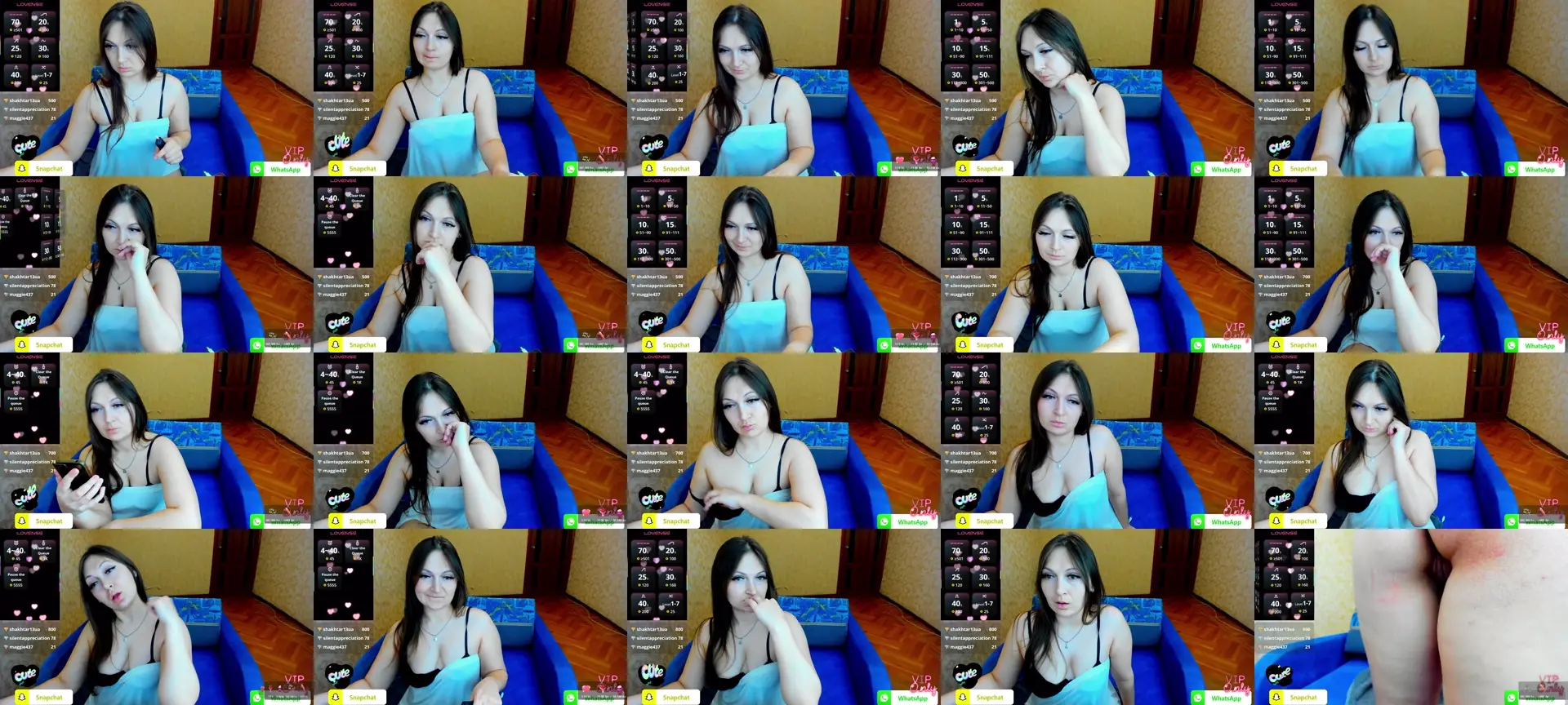 KissAIsabella photo contact sheet