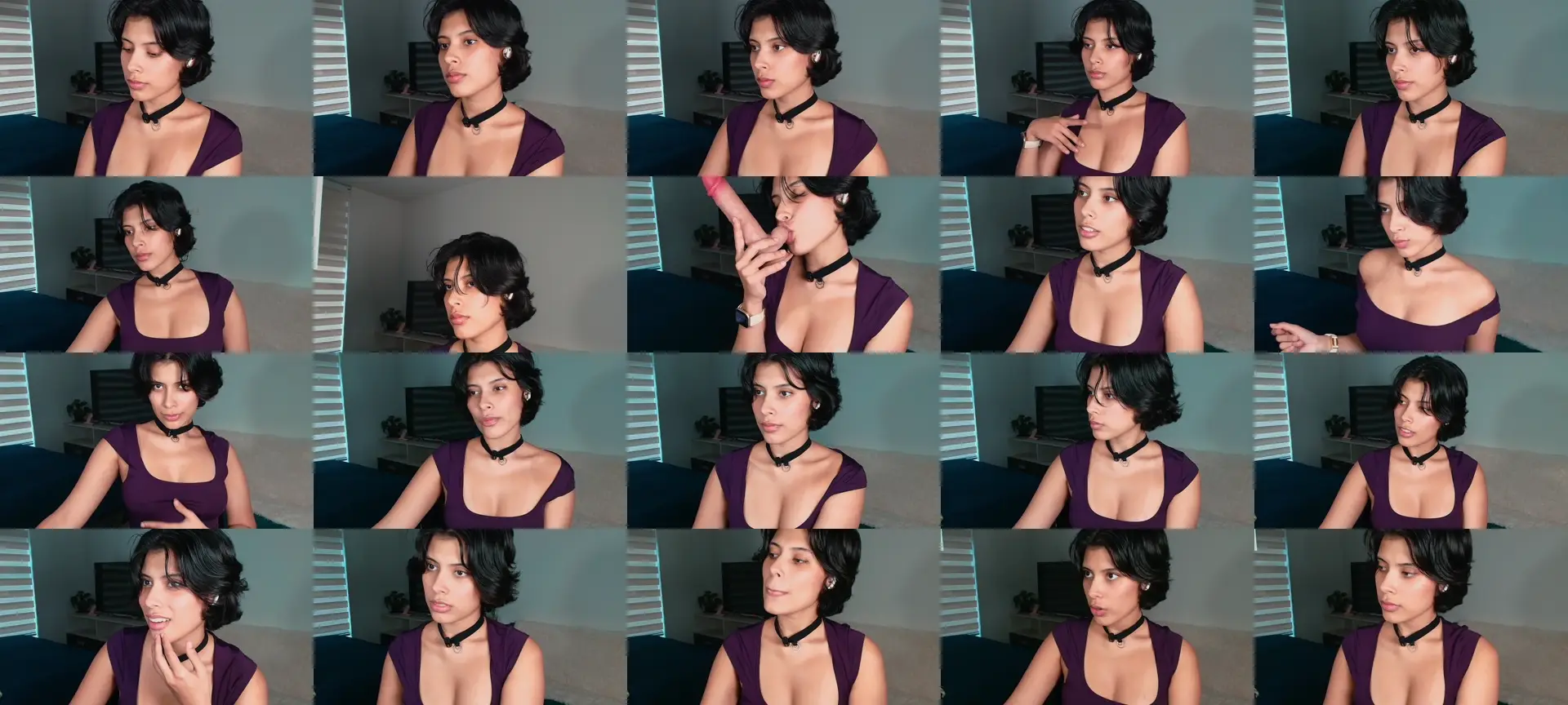 Latinaerotic photo contact sheet