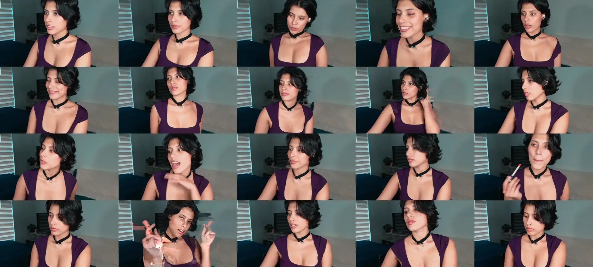 Latinaerotic photo contact sheet