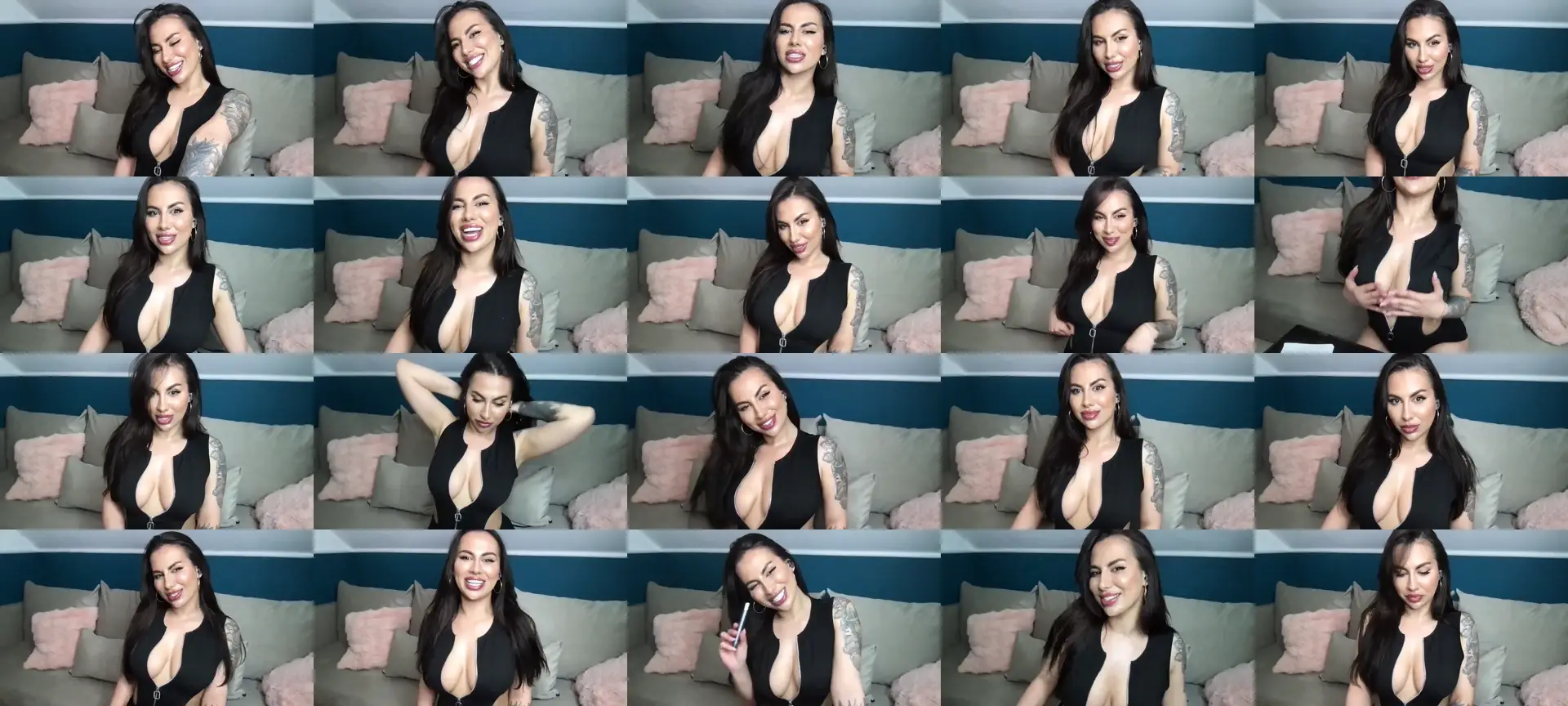 MindyLive photo contact sheet