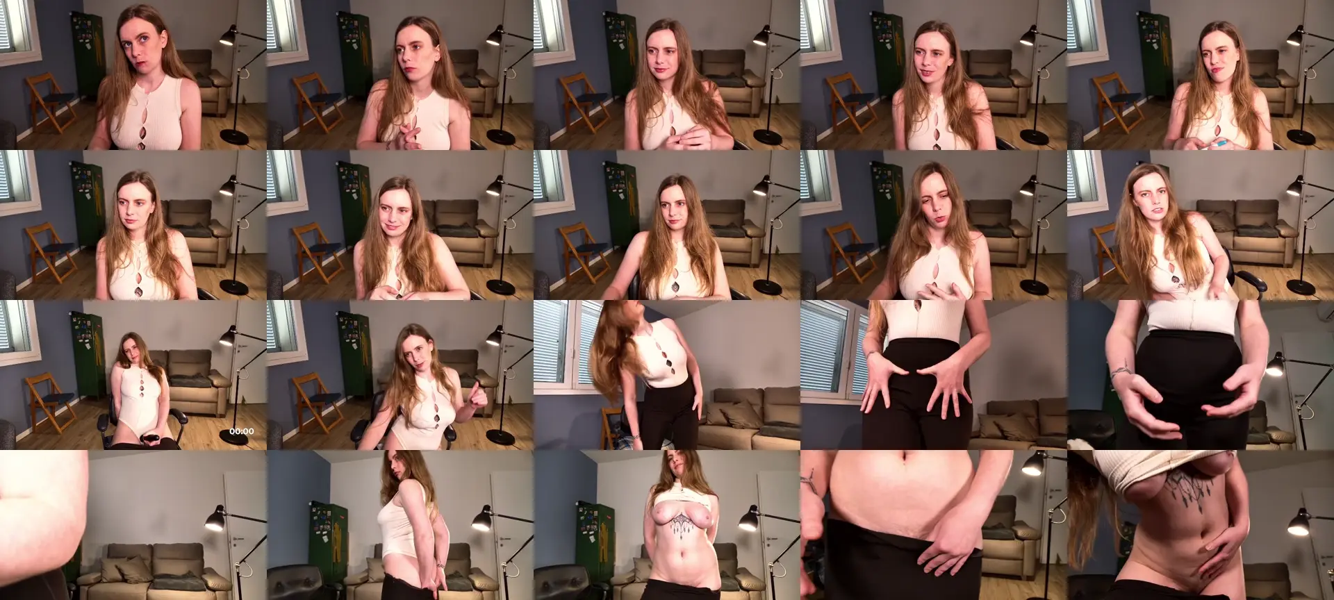 Personage photo contact sheet