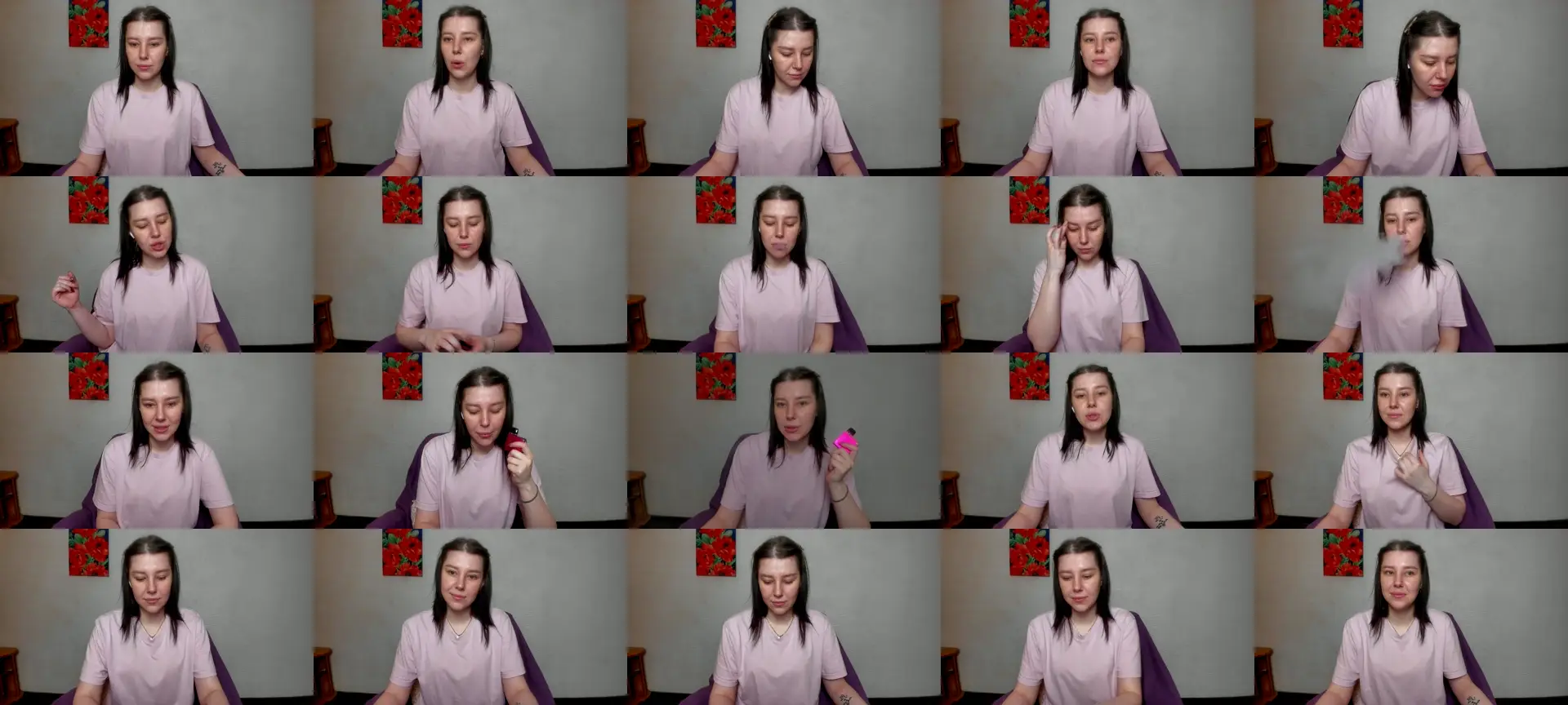 Sannyflower photo contact sheet