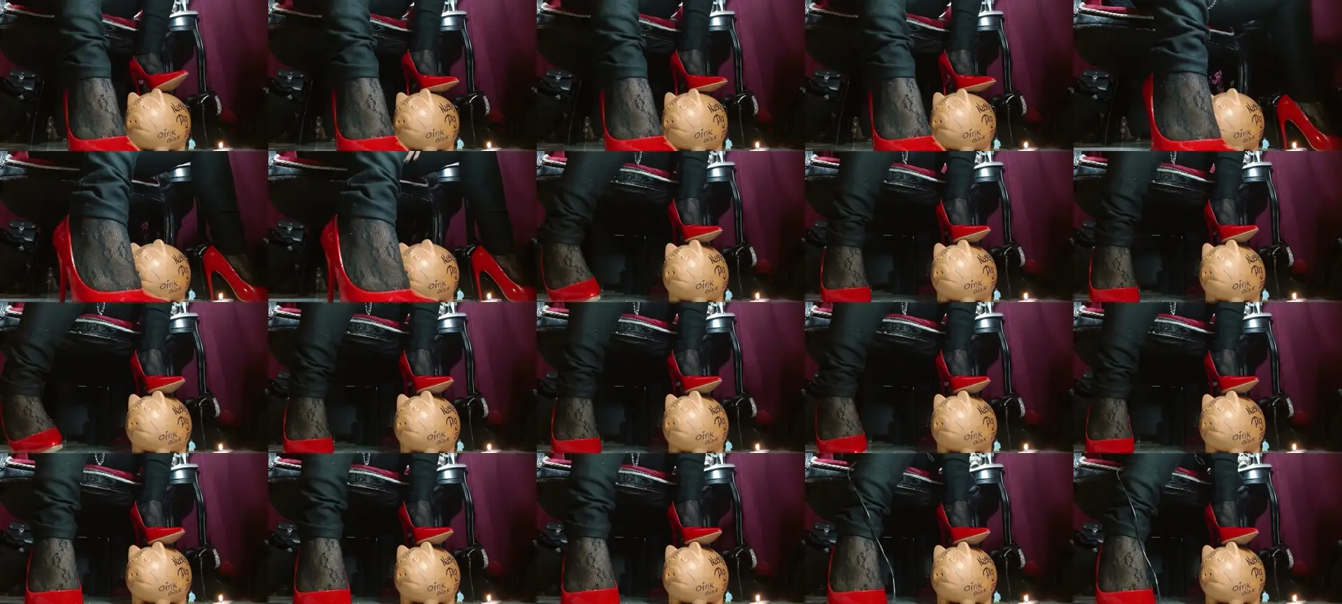 SaraBDSM photo contact sheet