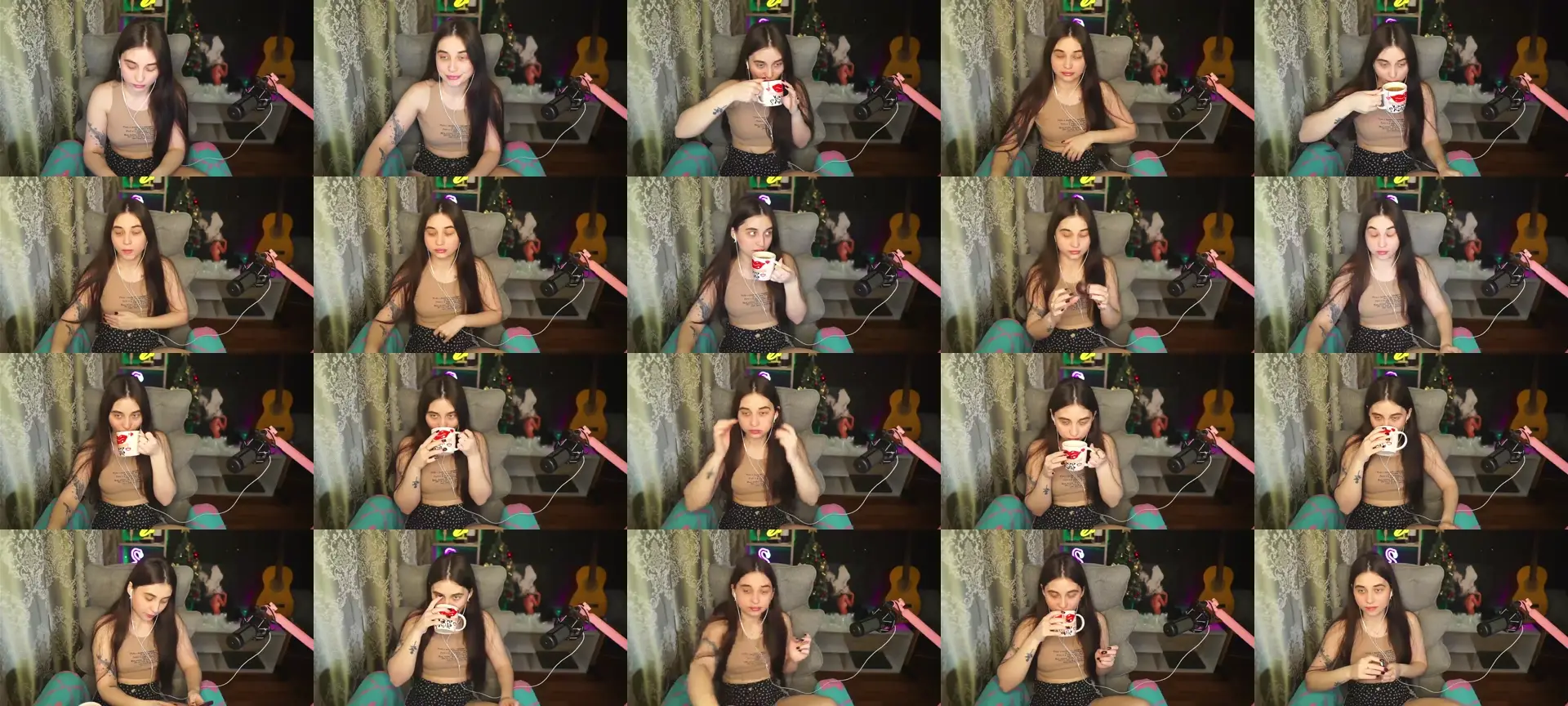 SweetQcheeks photo contact sheet