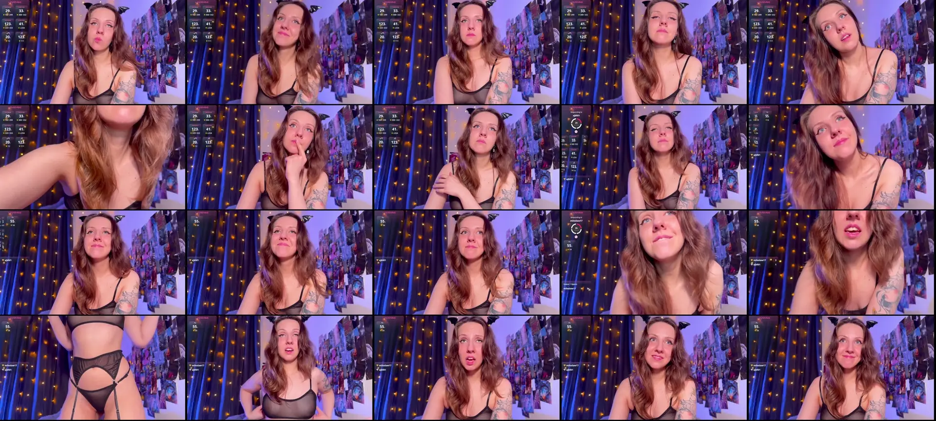 VioletMoon photo contact sheet