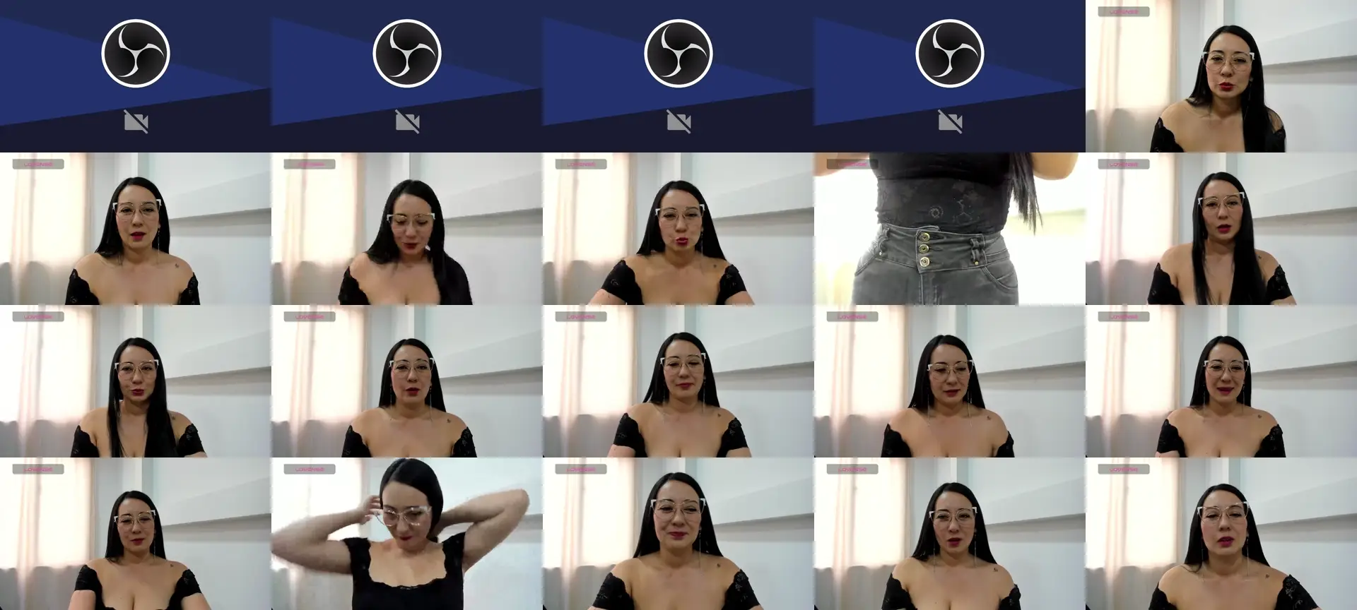 Ariiiannaa photo contact sheet