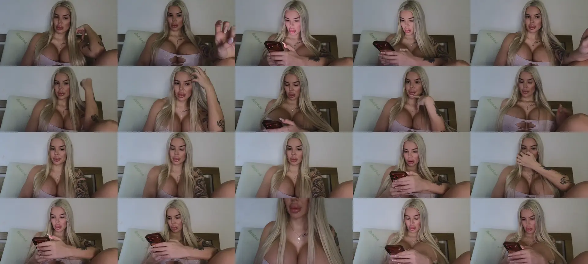 Belladollxx photo contact sheet