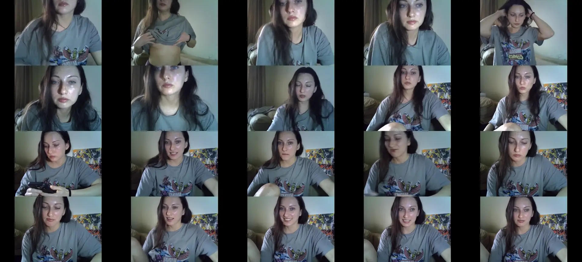 cocainemodel photo contact sheet