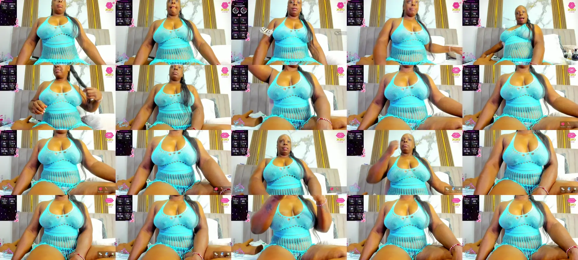 CristineSexy photo contact sheet