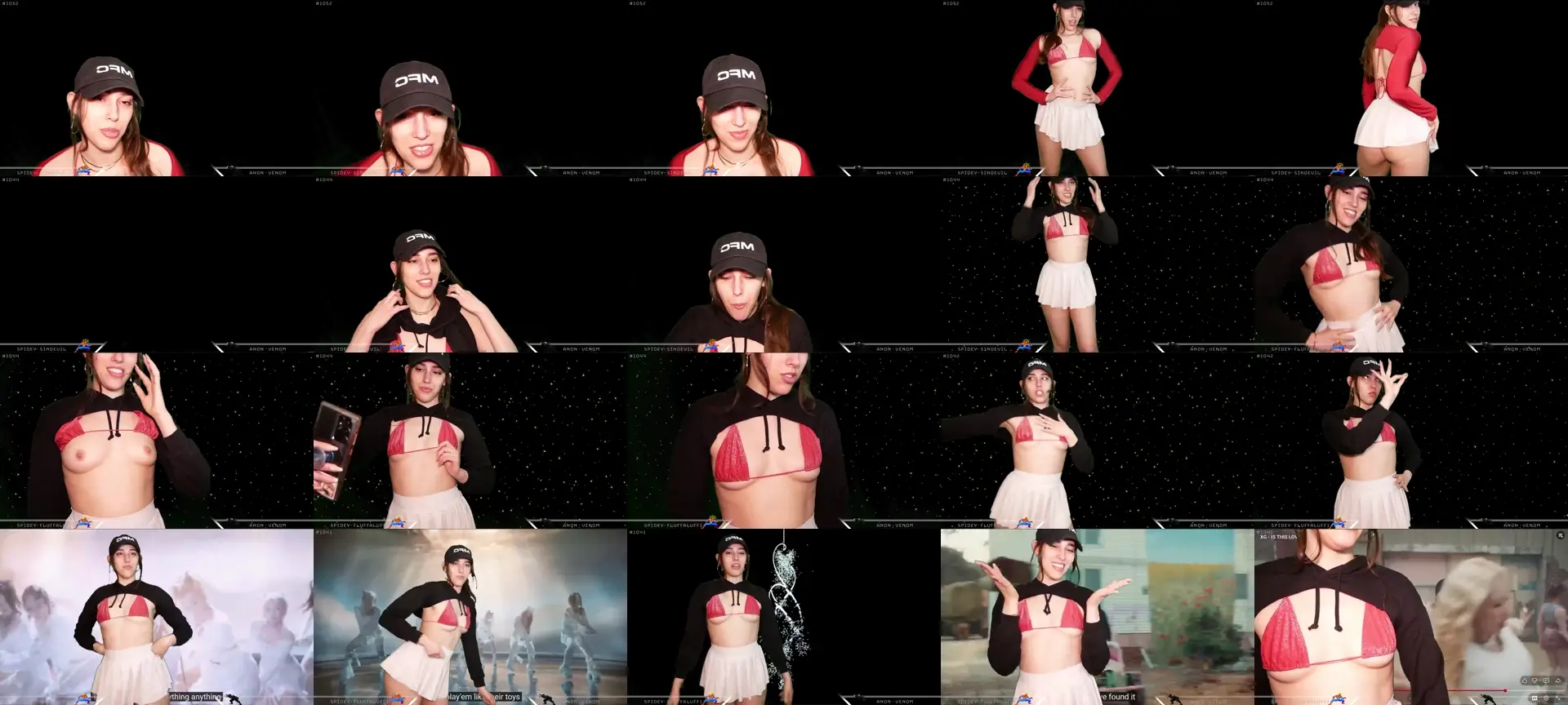 Dashy photo contact sheet