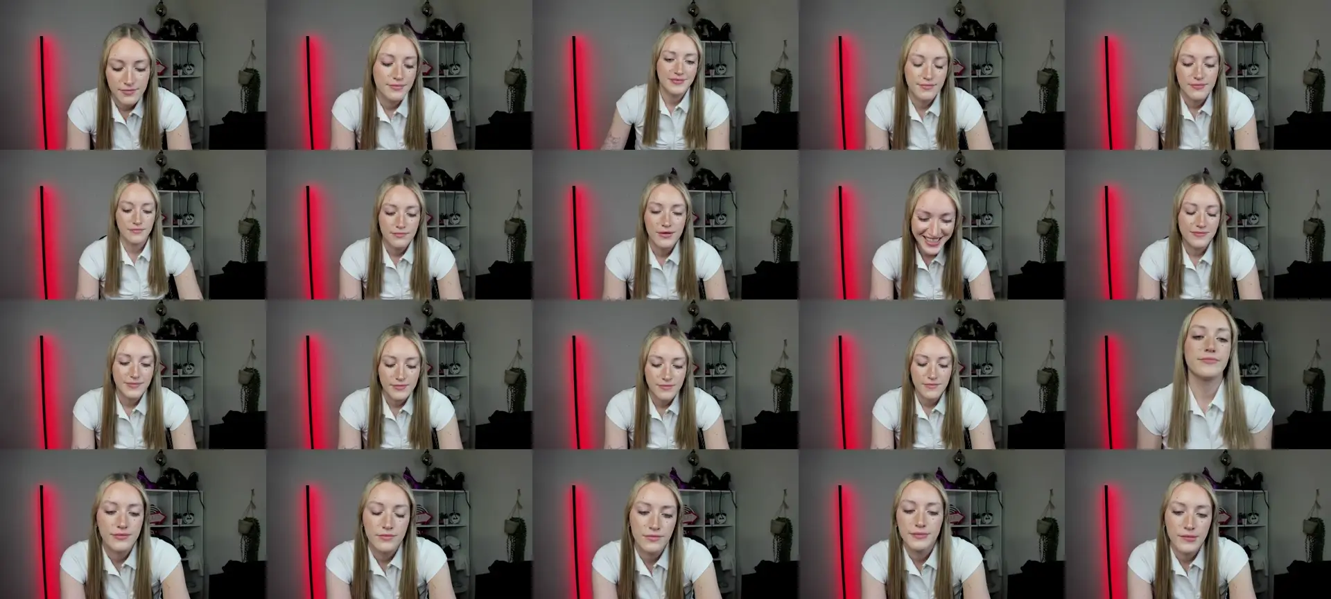 EvelynBlond photo contact sheet