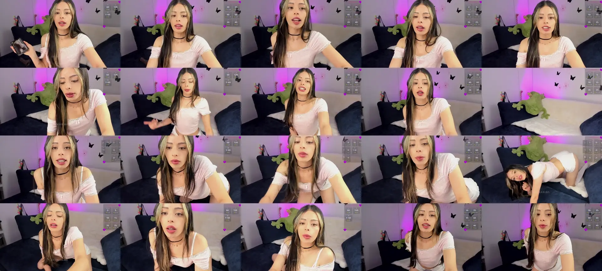 JandraBliss photo contact sheet