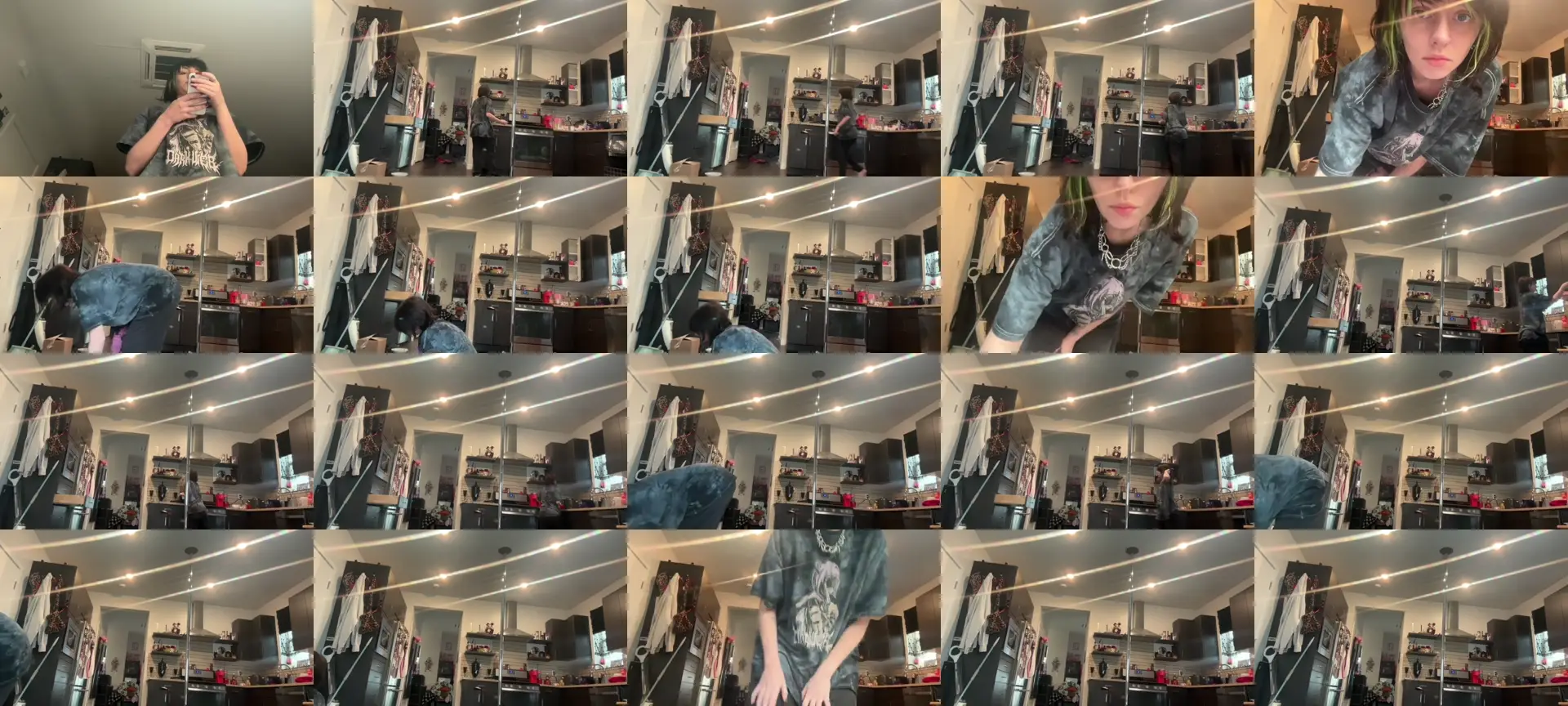 kittycamtime photo contact sheet