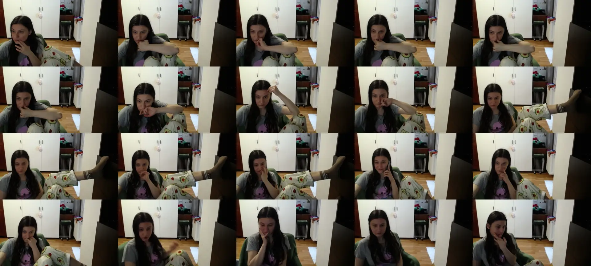 Kristineexxx photo contact sheet