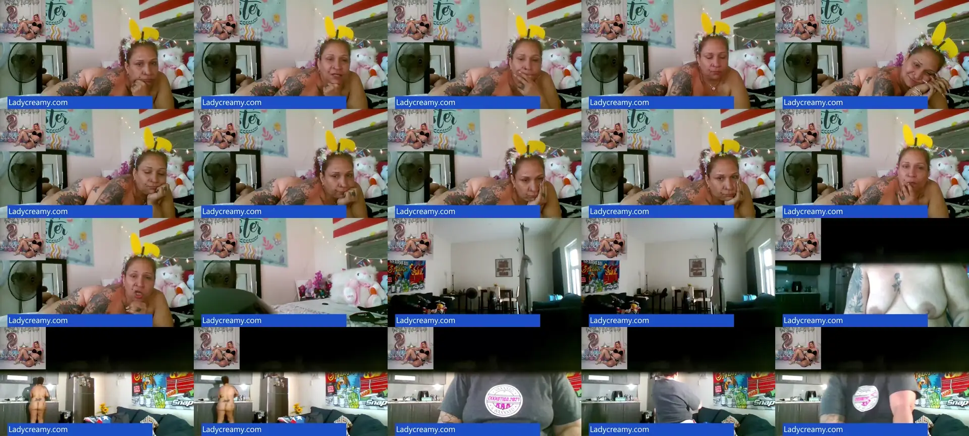 Ladycreamypr photo contact sheet