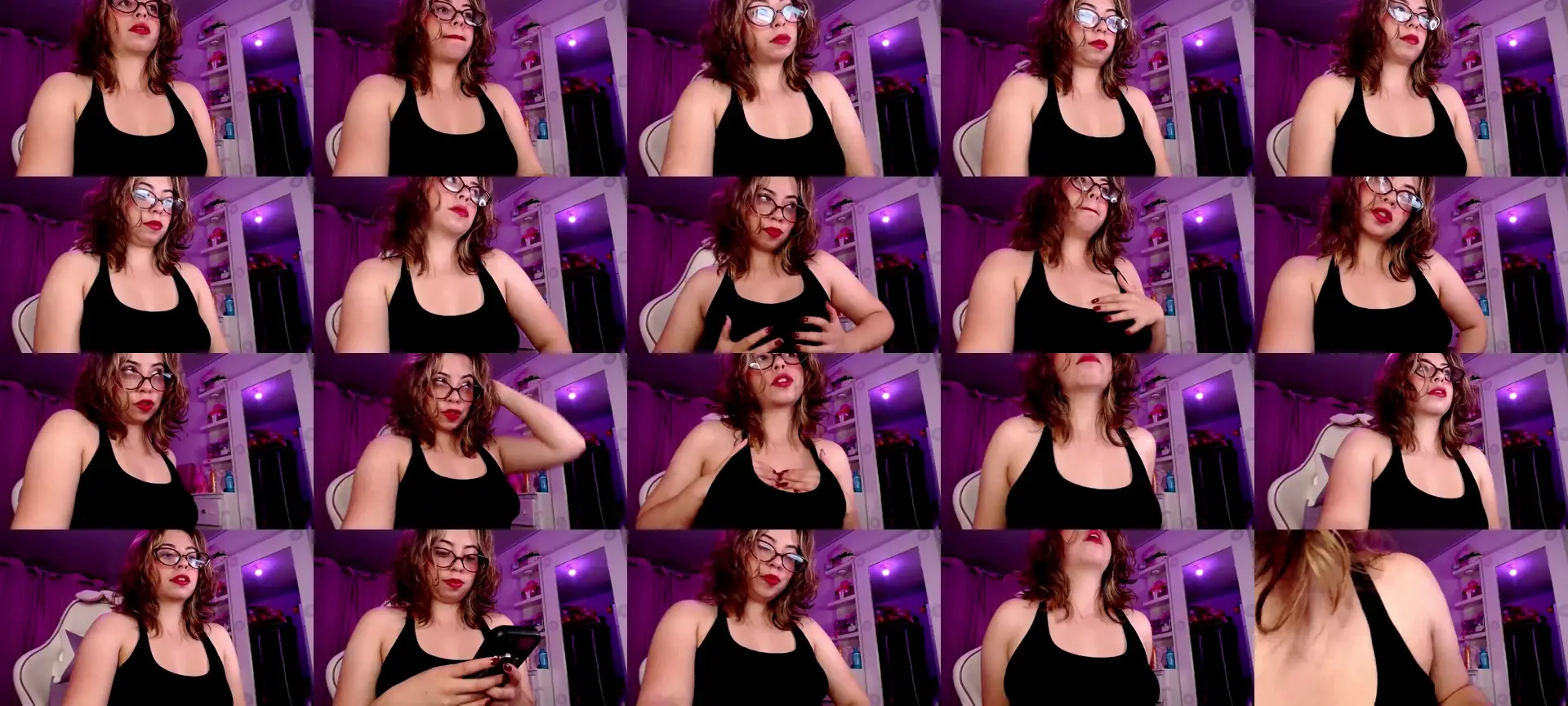 LadyTribute photo contact sheet