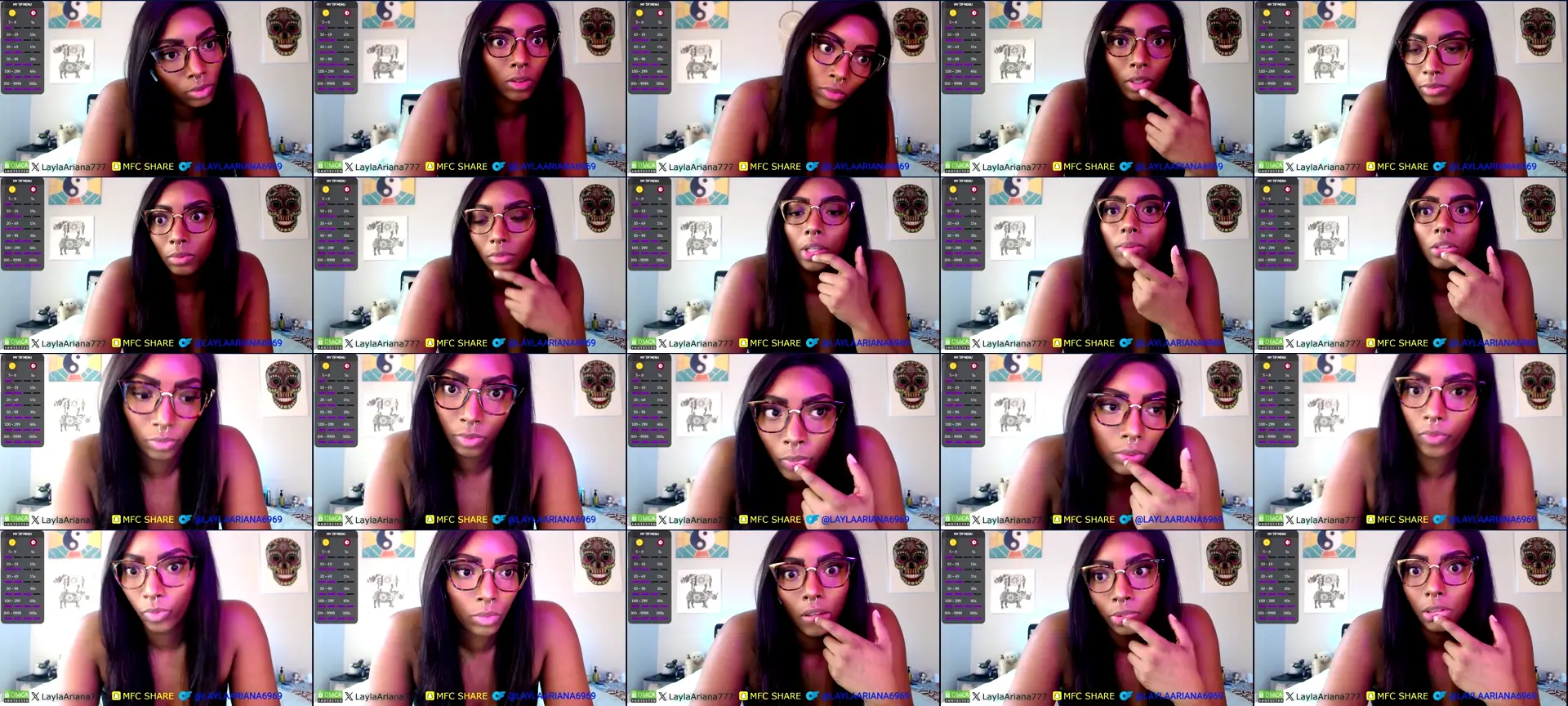 LaylaAriana photo contact sheet