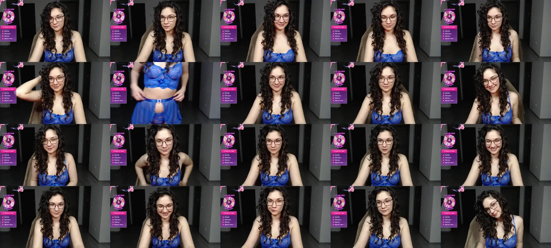 LovelyRosee photo contact sheet