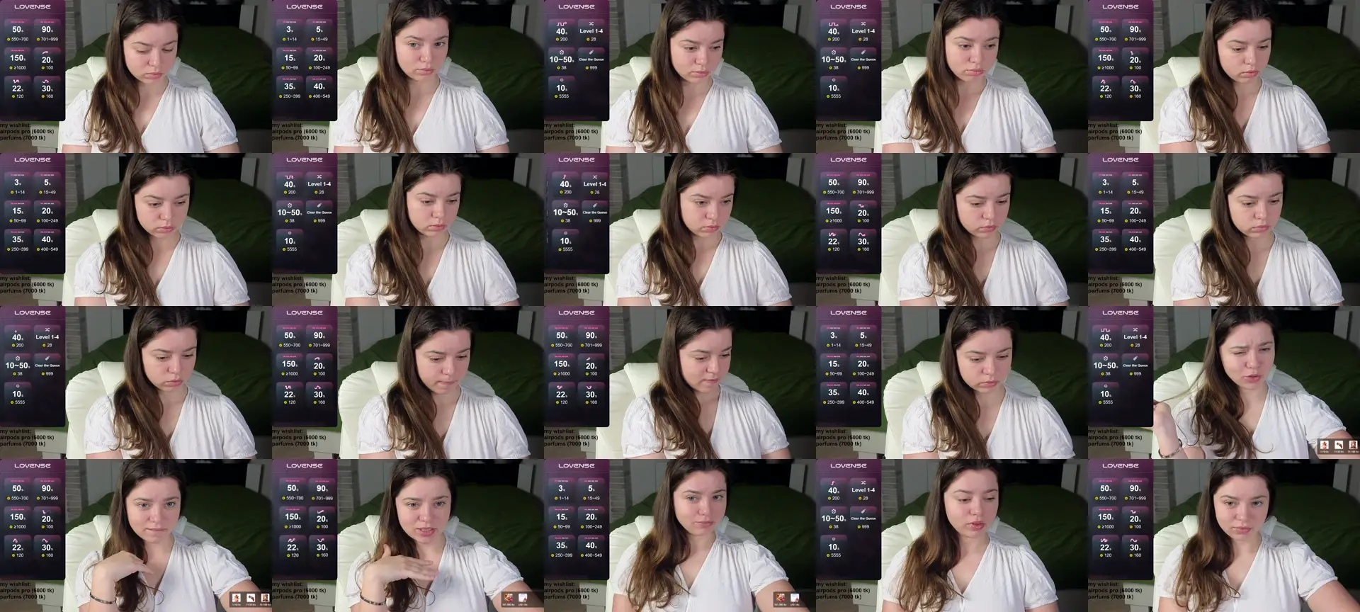Milania_foxy photo contact sheet