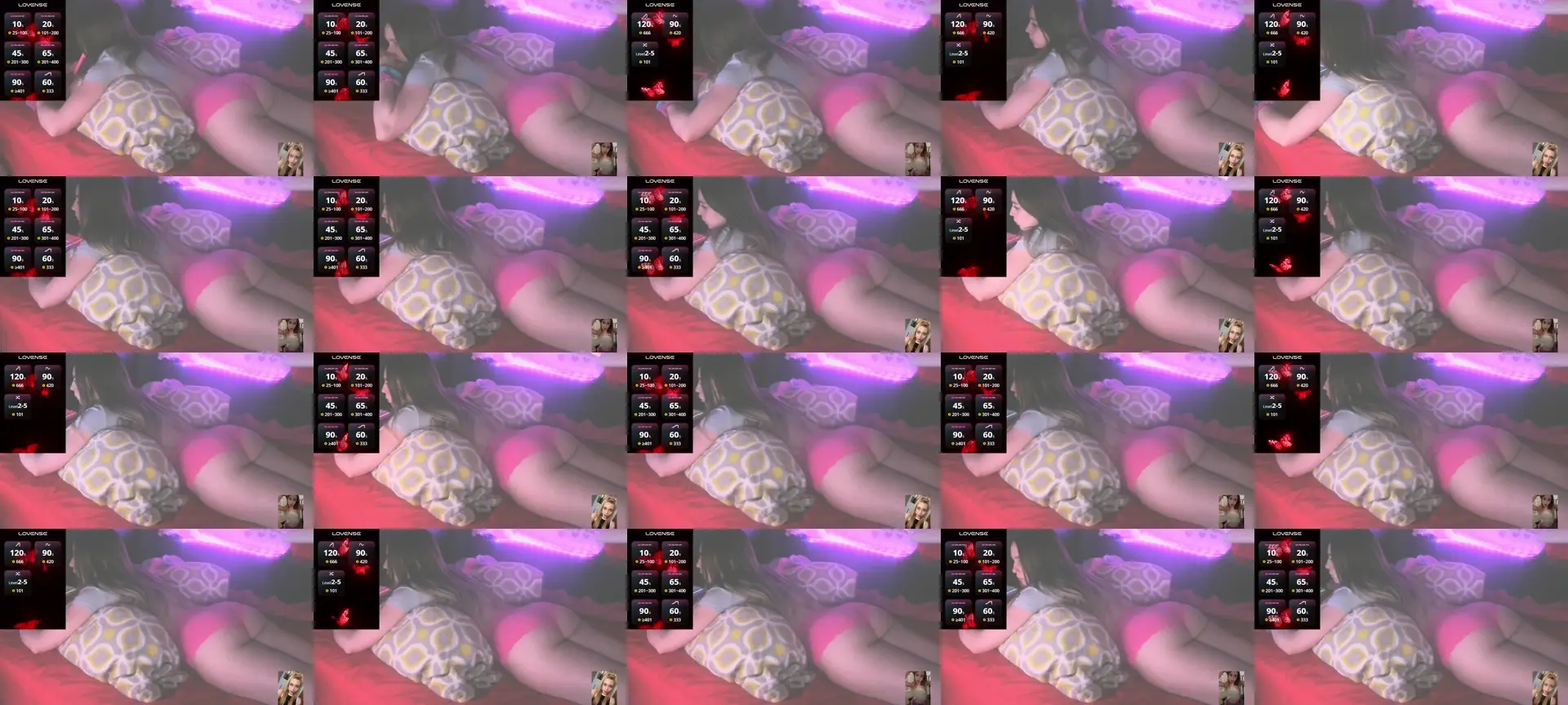 Misssexyvegas photo contact sheet