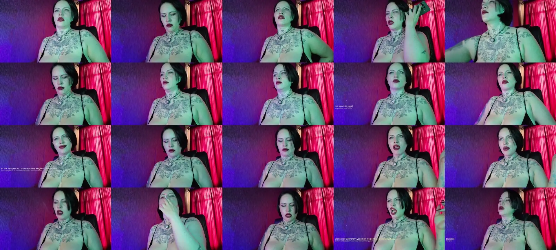 MistressOliv photo contact sheet