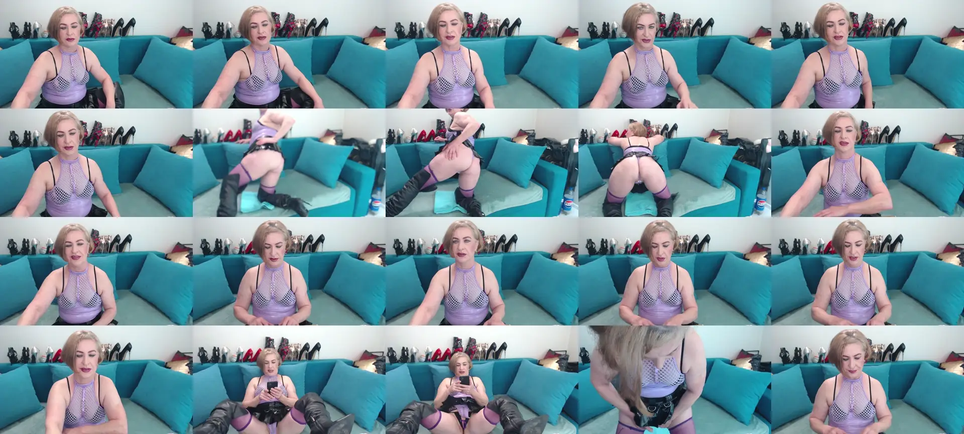 NadiaFemDom photo contact sheet