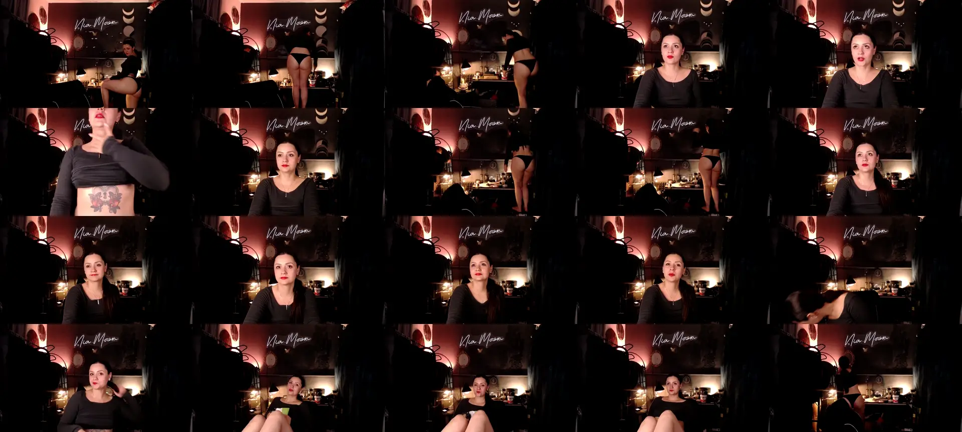 NiaMoon photo contact sheet