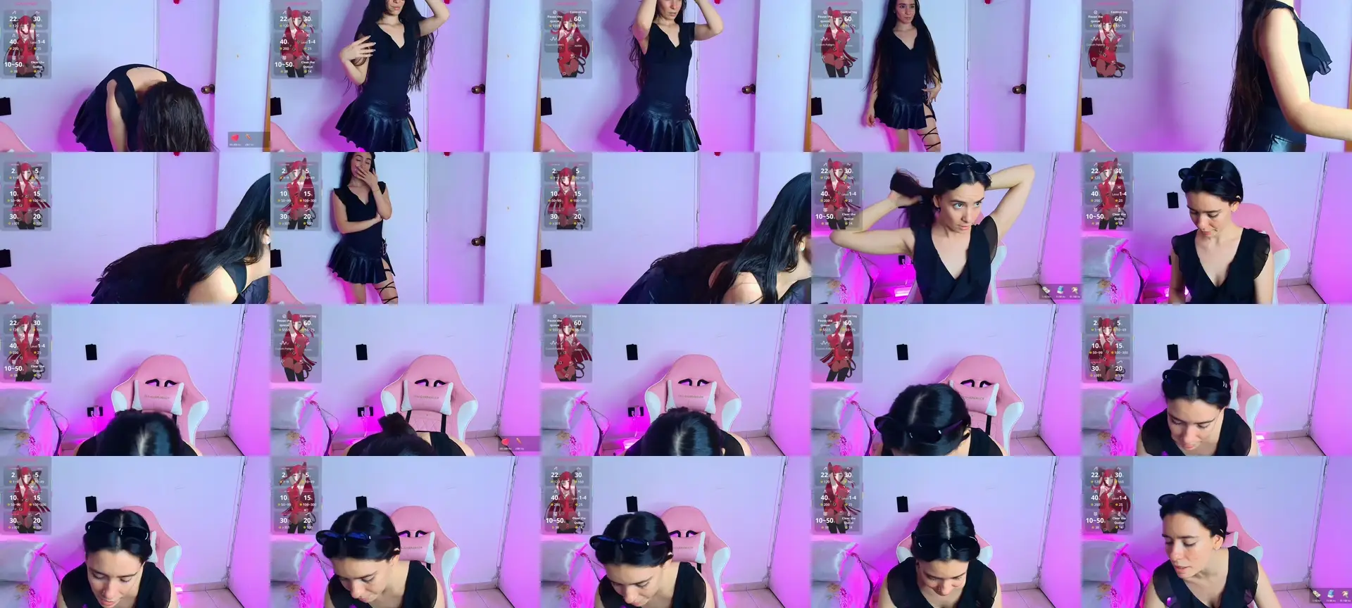 Peach_Rose_ photo contact sheet